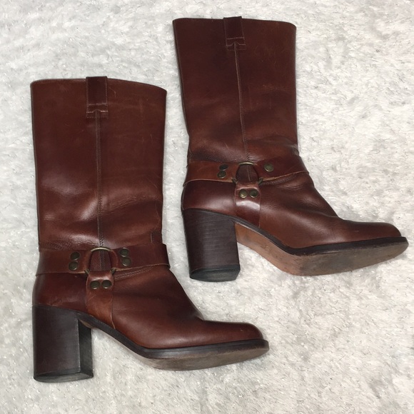 Vintage GUESS boot chunky heel Made in Spain 7.5 - Picture 5 of 11